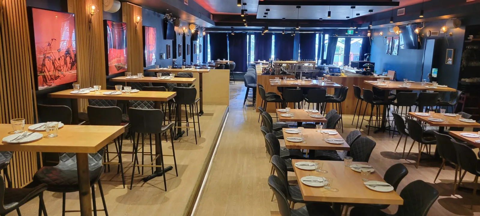 Dining room at Nonna's Cucina on Commercial Drive in Vancouver